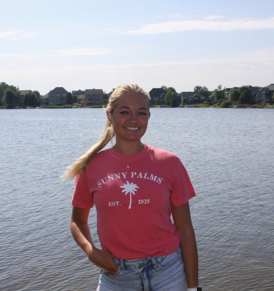 Palm Tee - Pink