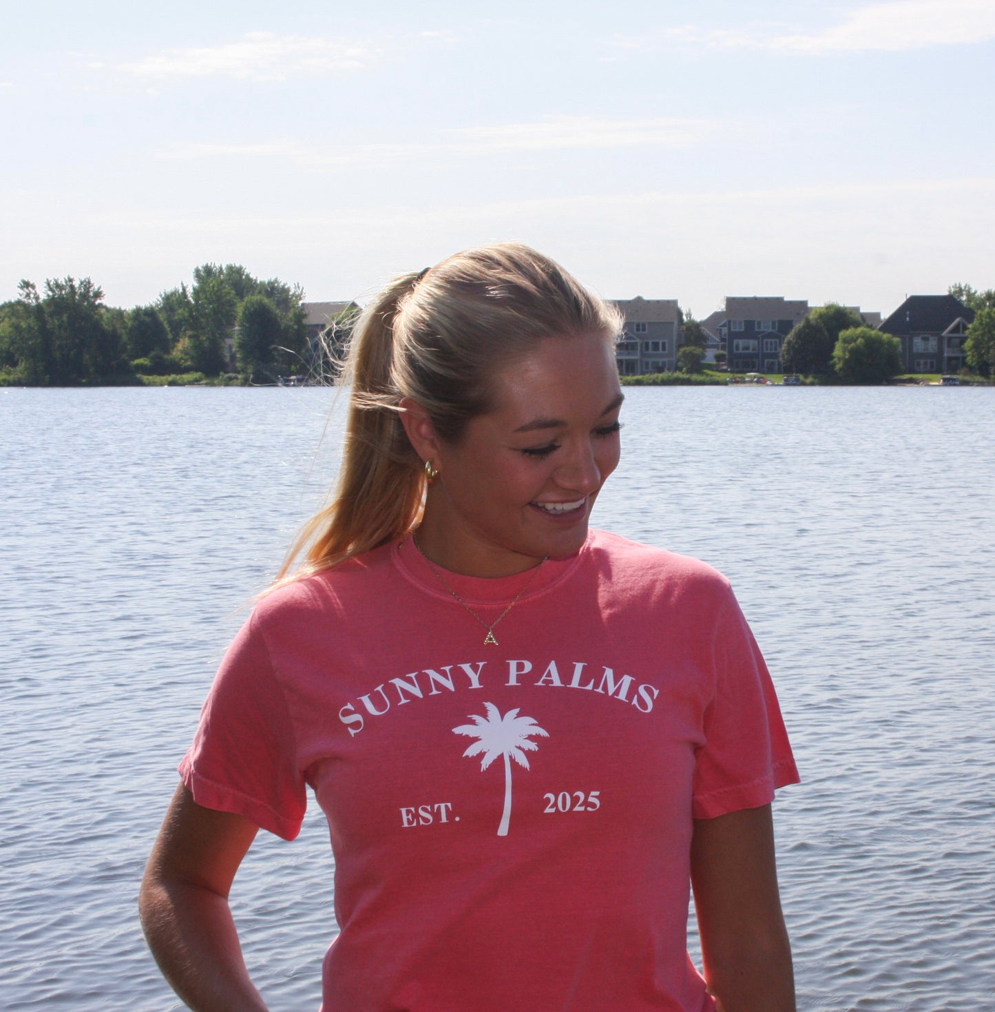 Palm Tee - Pink